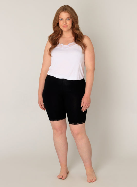 Ava Lace Bike Short (Plus Size) – Black or Beige