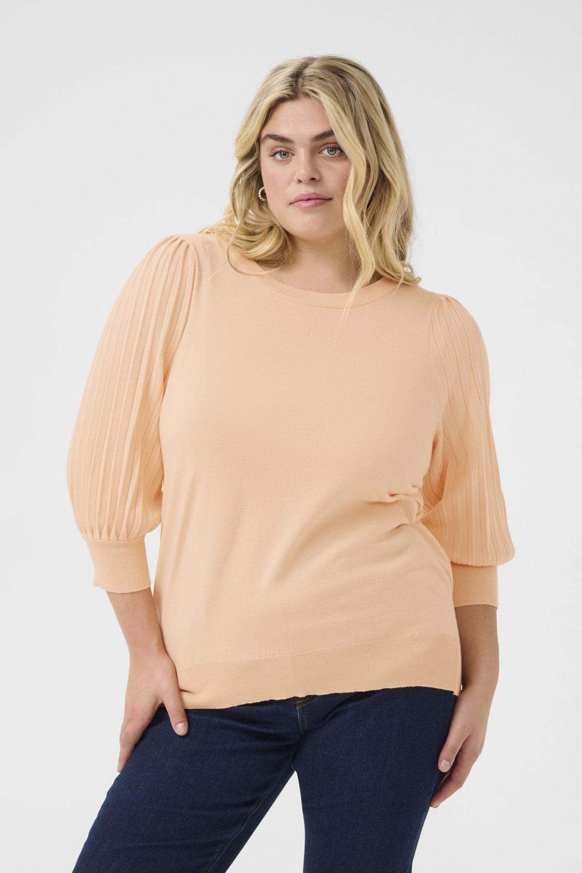 KC Loni 3/4 Sleeve Knit Pullover