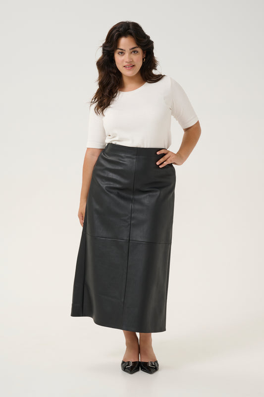 KCelsina Faux Leather Skirt – Sleek Noir