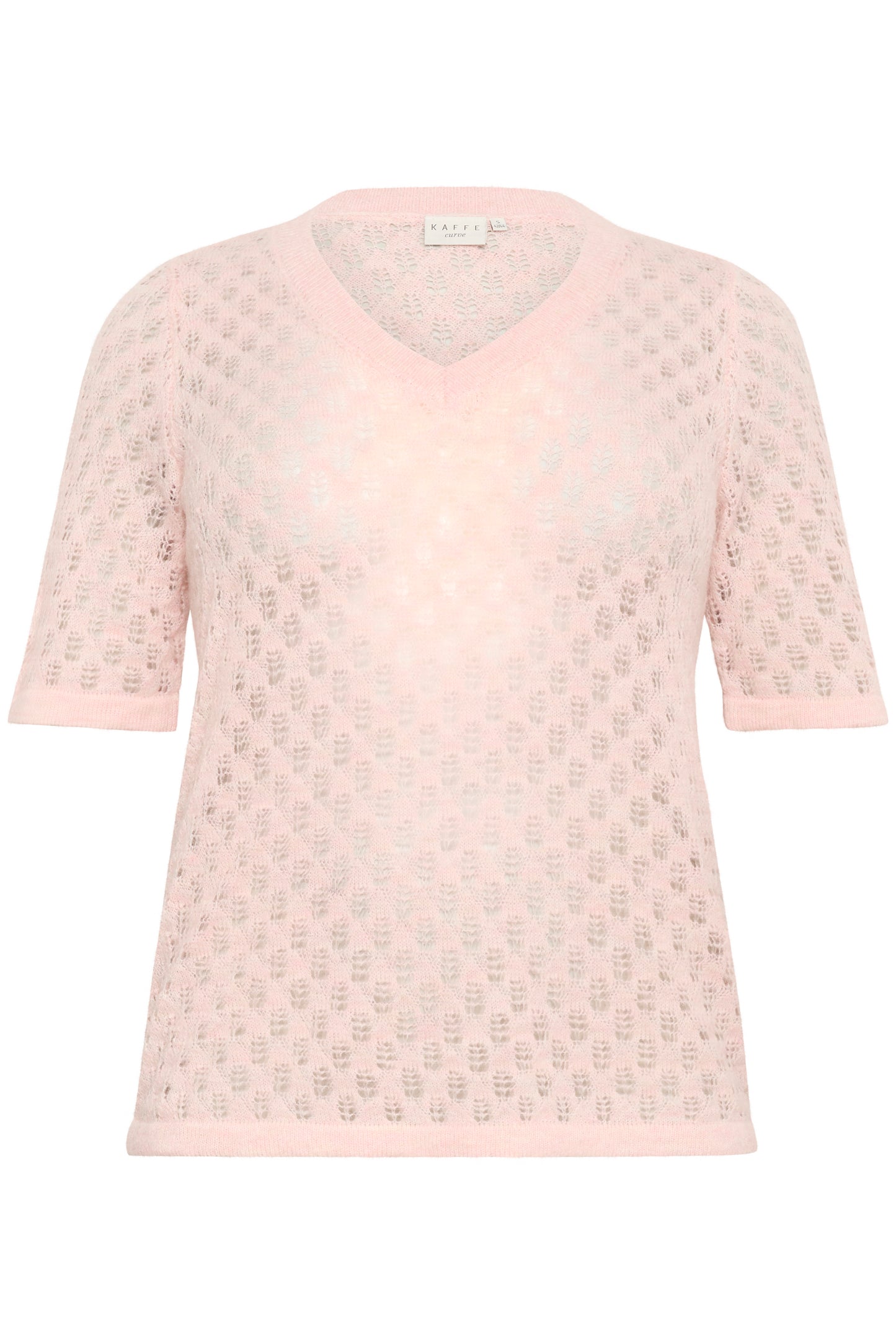 KCloura Pullover – Plus Size Knit V-Neck Top (0X–3X)