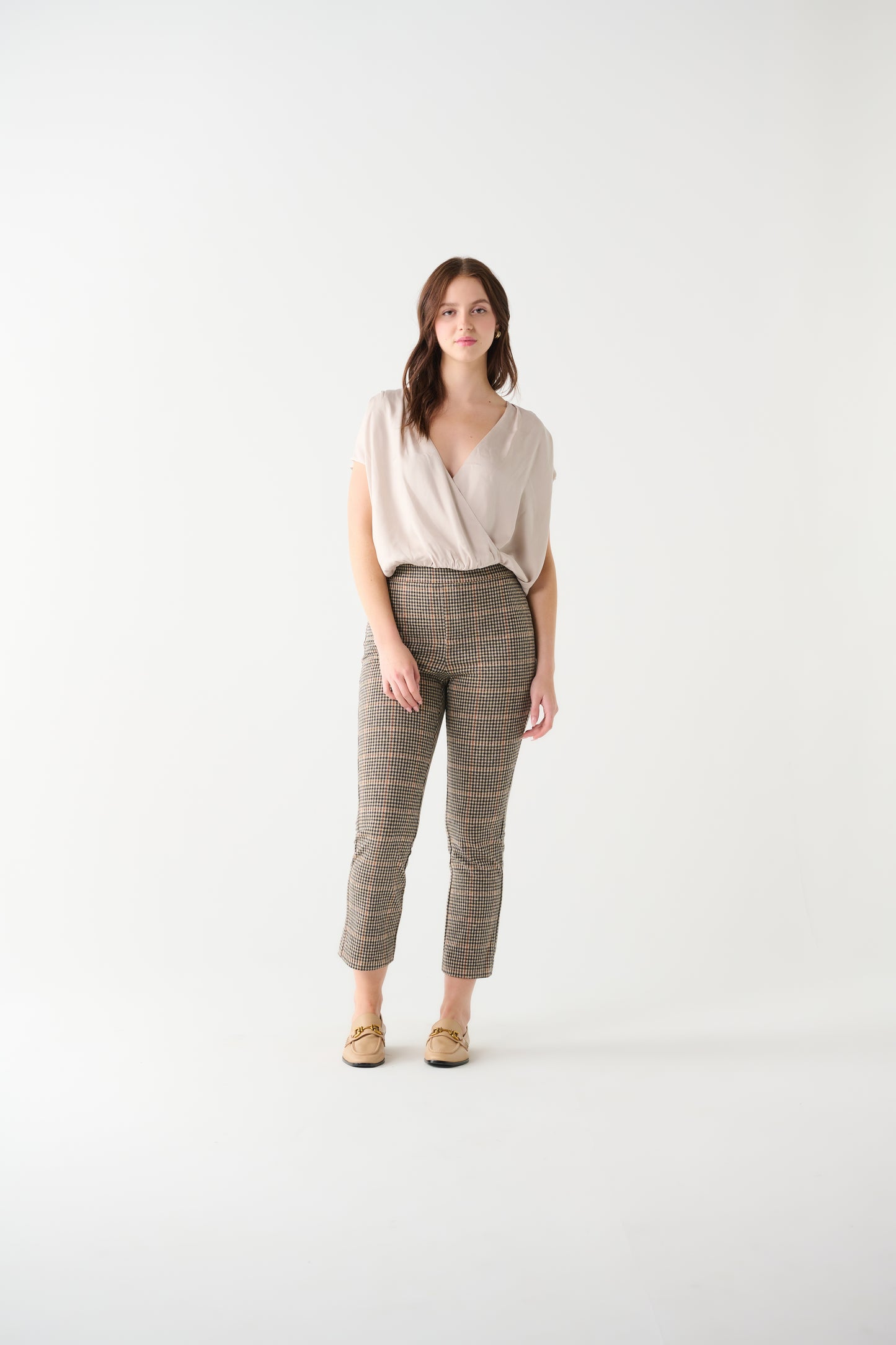 7/8th Houndstooth Knit Pants