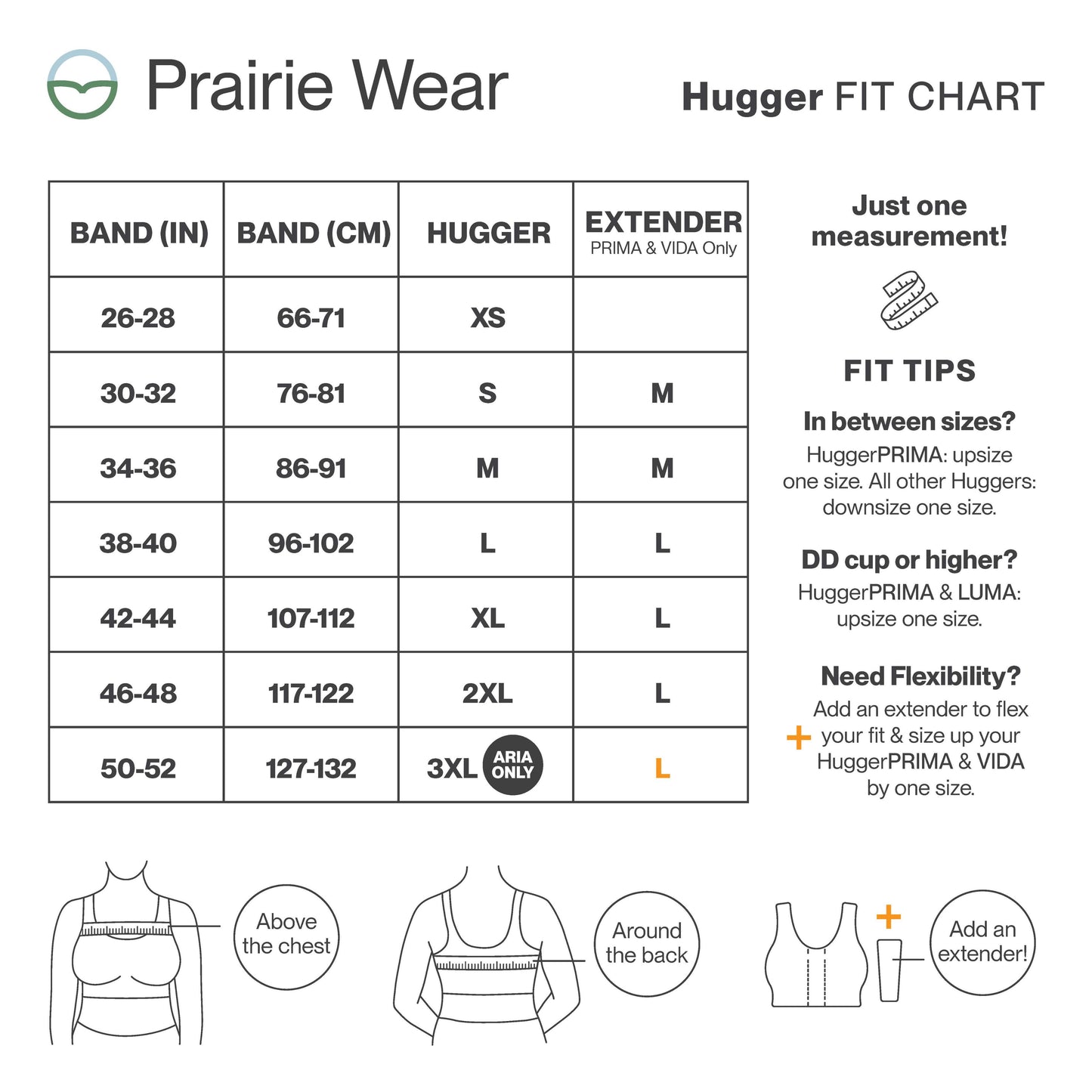 HuggerARIA – Light Compression Everyday Bra by Prairie Wear
