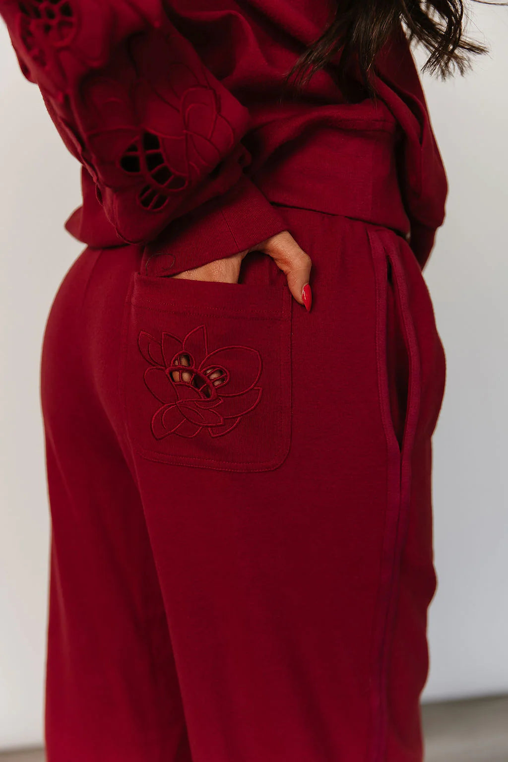 Wide Leg Comfs – Crimson (Preorder)