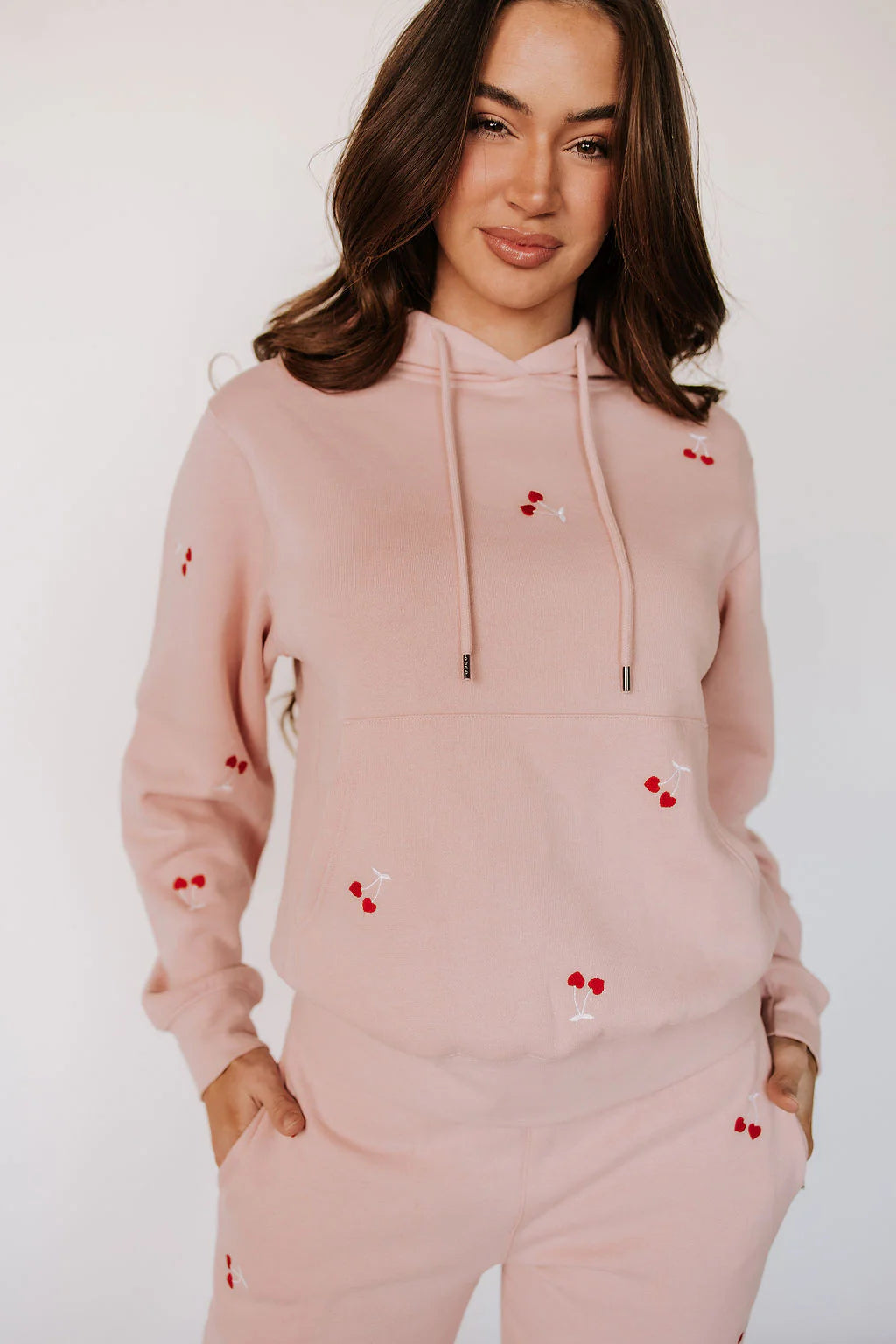 Signature Set – Cheery Cherries | Fleece-Lined Lounge Set