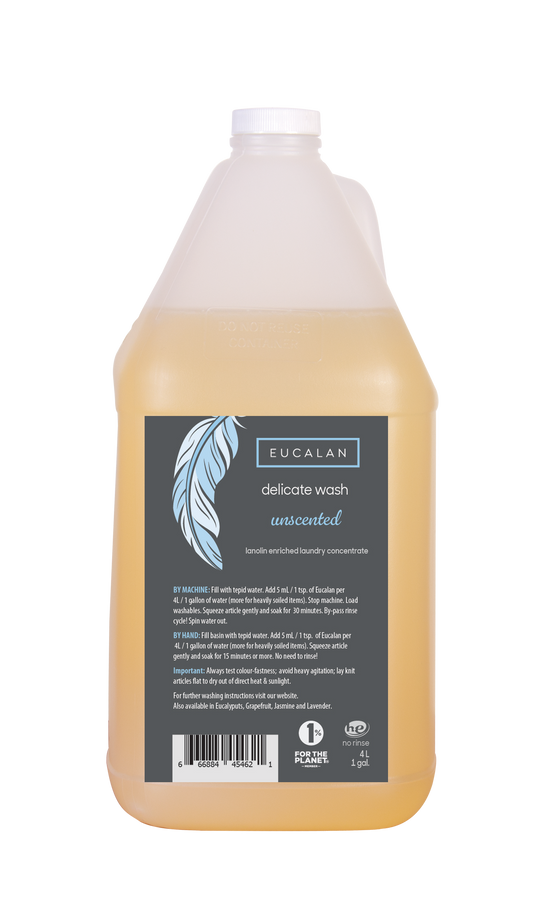 Eucalan 1 gal / 4L Jug- No Rinse Delicate Wash