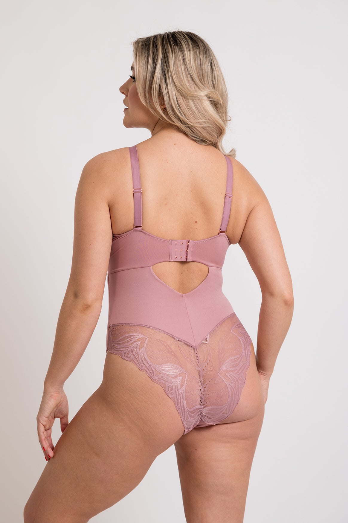 Scantilly Indulgence Stretch Lace Body – Non-Wired Bodysuit for DD–HH Cups