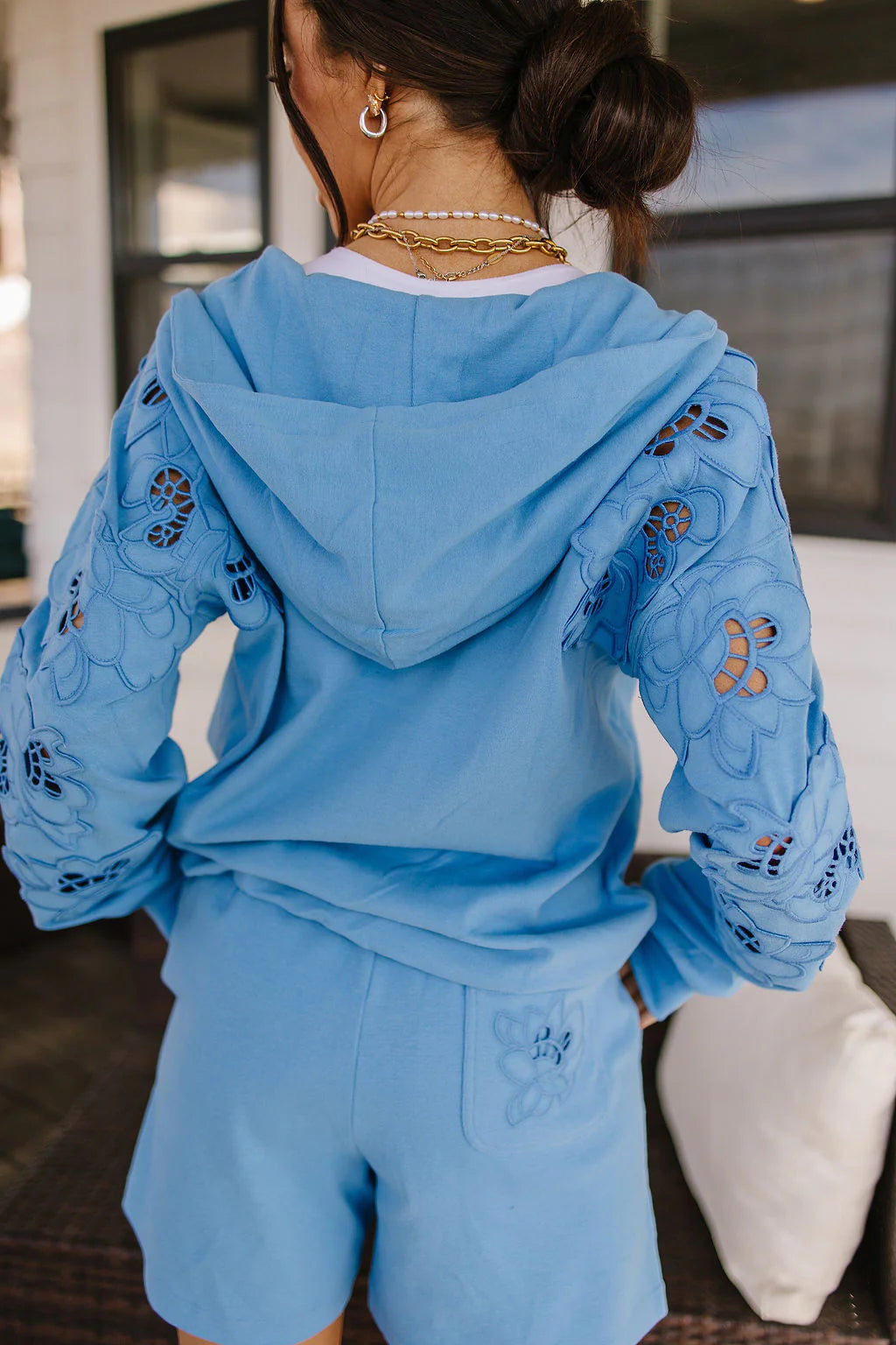 Love Story Zip Hoodie in Blueberry (Pre-Order Est Ship June 7th)