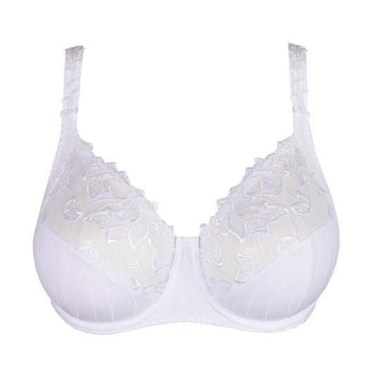 Deauville Full Cup Wire Bra (B to H Cup) in White
