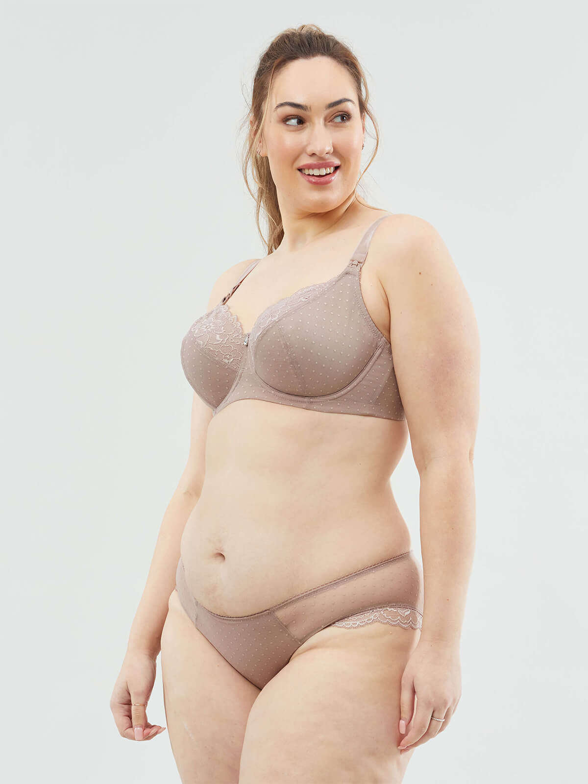 TimTams Flexi-Wire Nursing Bra in Taupe