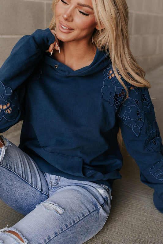 University Hoodie- It's a Love Story (Navy)