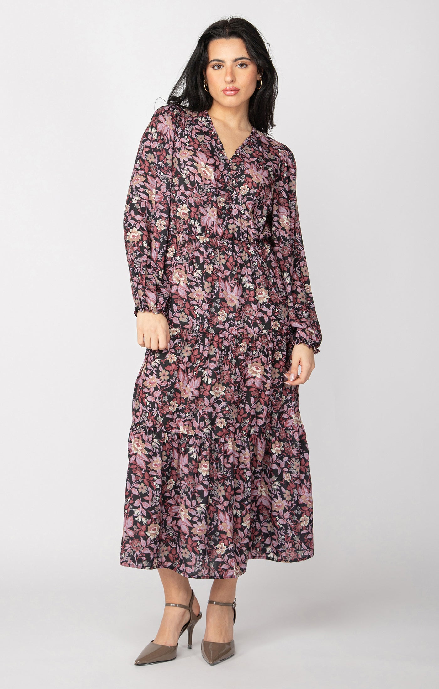 Nior Long Sleeve Midi  Dress (XS to XL)