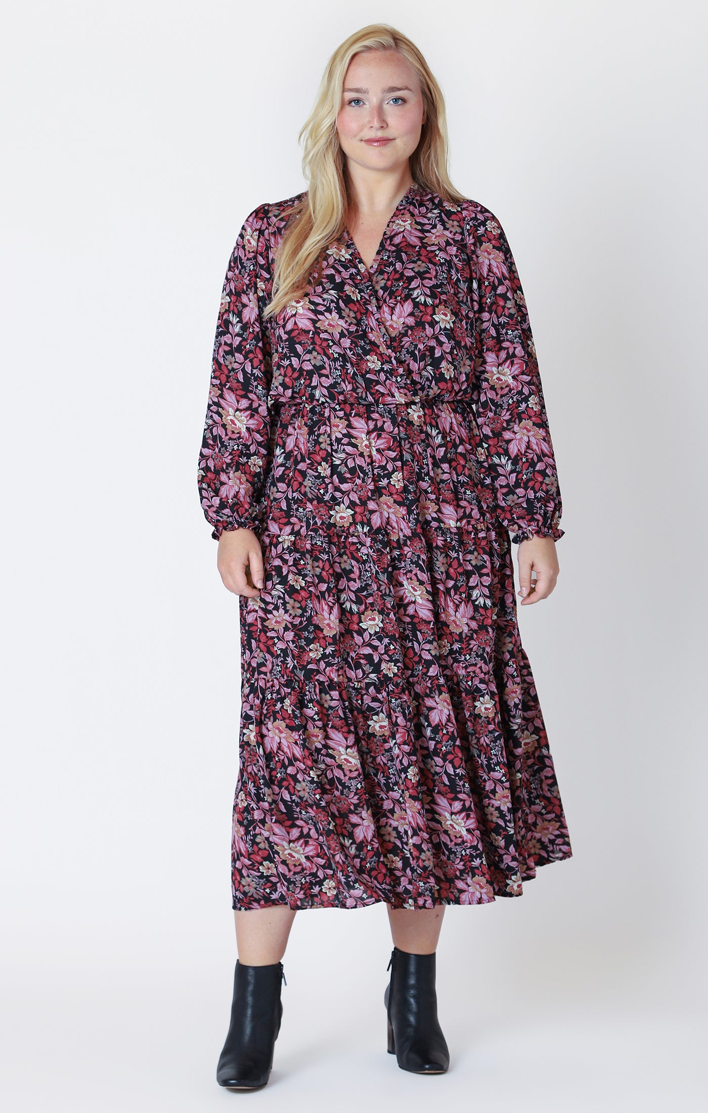 Nior Long Sleeve Midi  Dress (XS to XL)