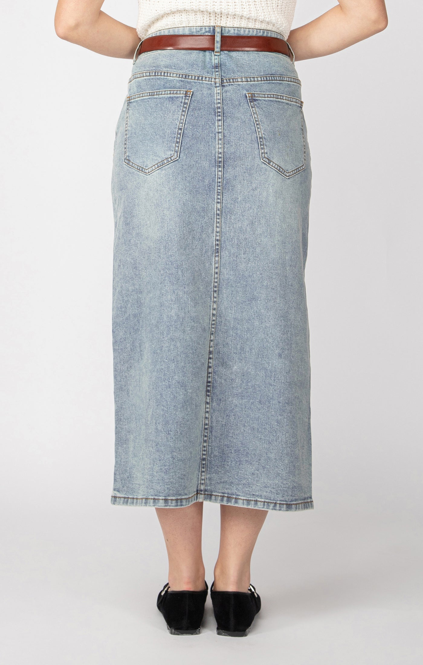 Denim Maxi Skirt