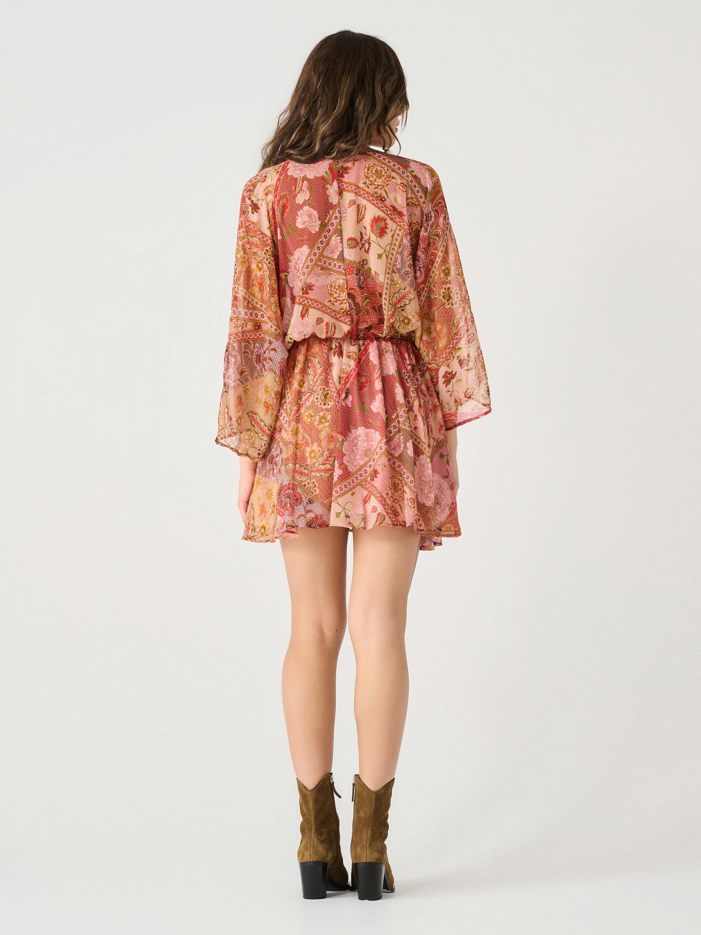 Floral Ember Wrap Dress