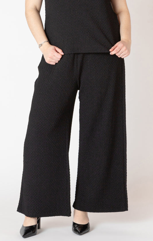 Rhea Textured Wide Leg Pant – Dex Plus