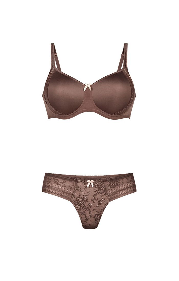 Fleur Wireless Contour Bra in Berry