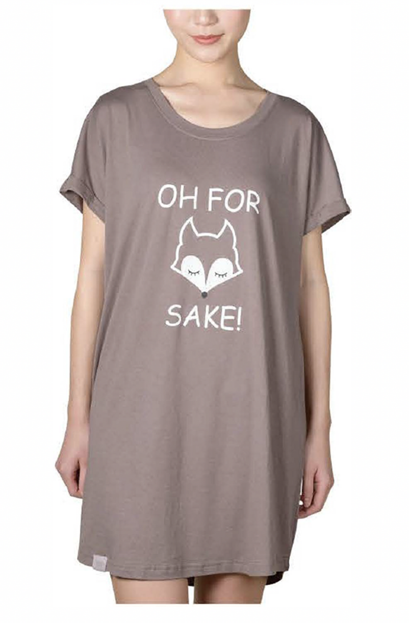 Oh For Fox Sake Sleep Shirt – Lattelove