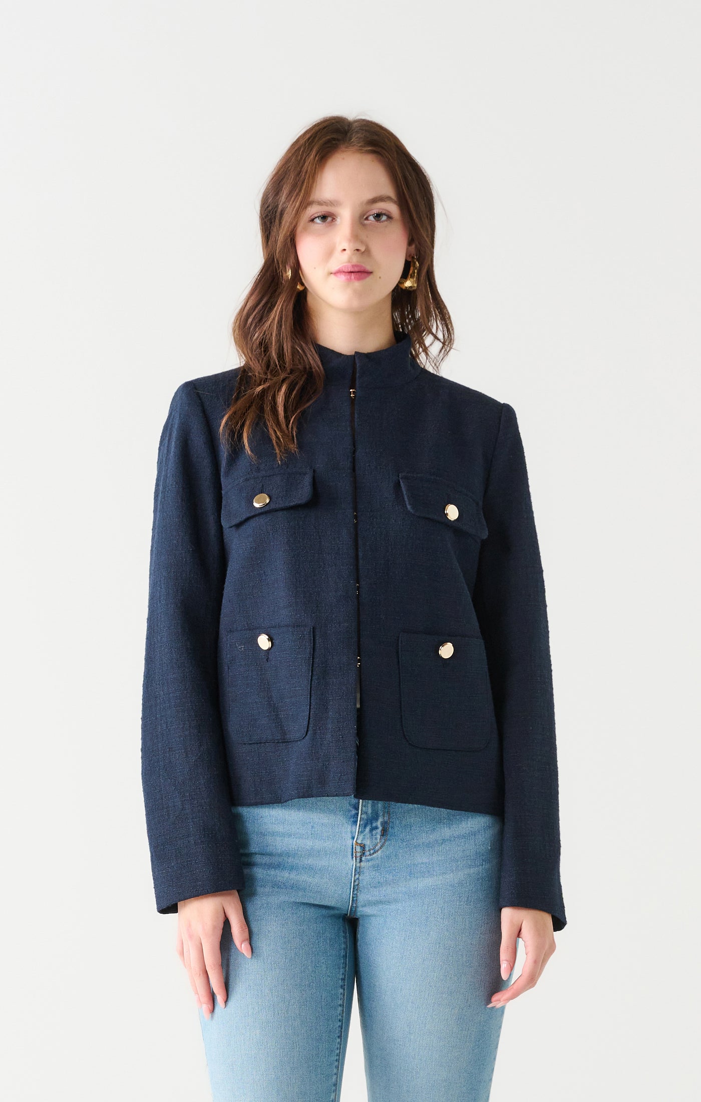 Textured Pocket Detail Jacket