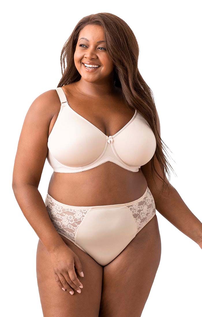 Microfiber Spacer Underwire Bra – breathable spacer cups with support slings and smoothing powermesh back