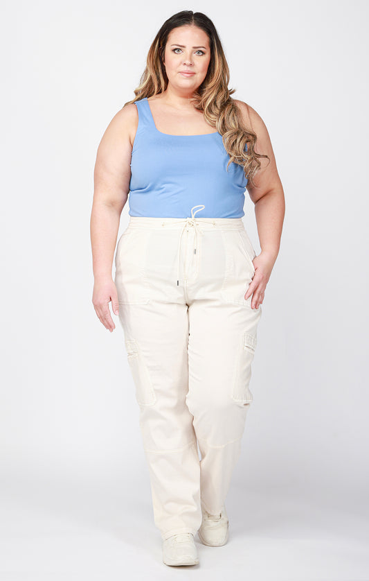 High Waisted Wide Leg Cargo (Size 3X)