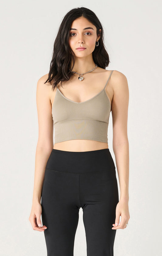 Seamless Bra Tank – Black, White & New Taupe | Compressive Fit with Built-In Support