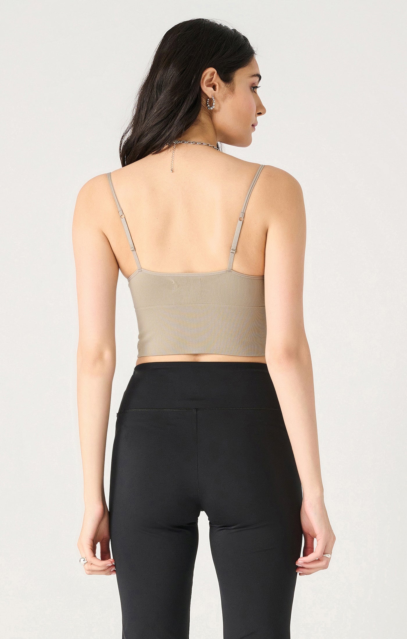 Seamless Bra Tank – Black, White & New Taupe | Compressive Fit with Built-In Support