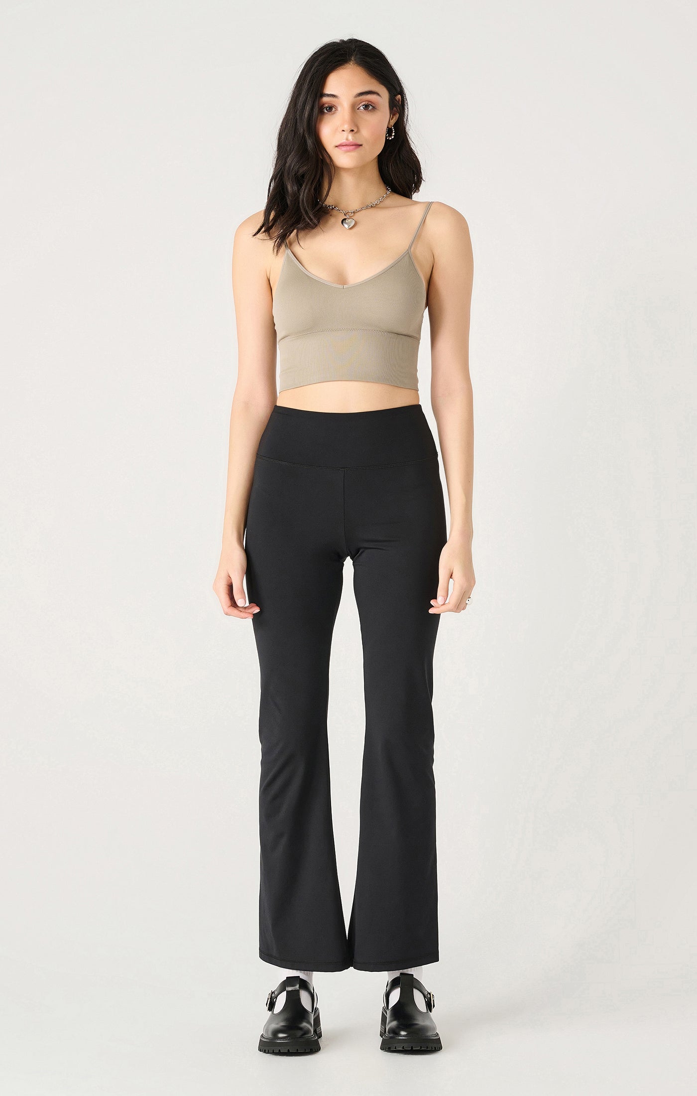 Seamless Bra Tank – Black, White & New Taupe | Compressive Fit with Built-In Support