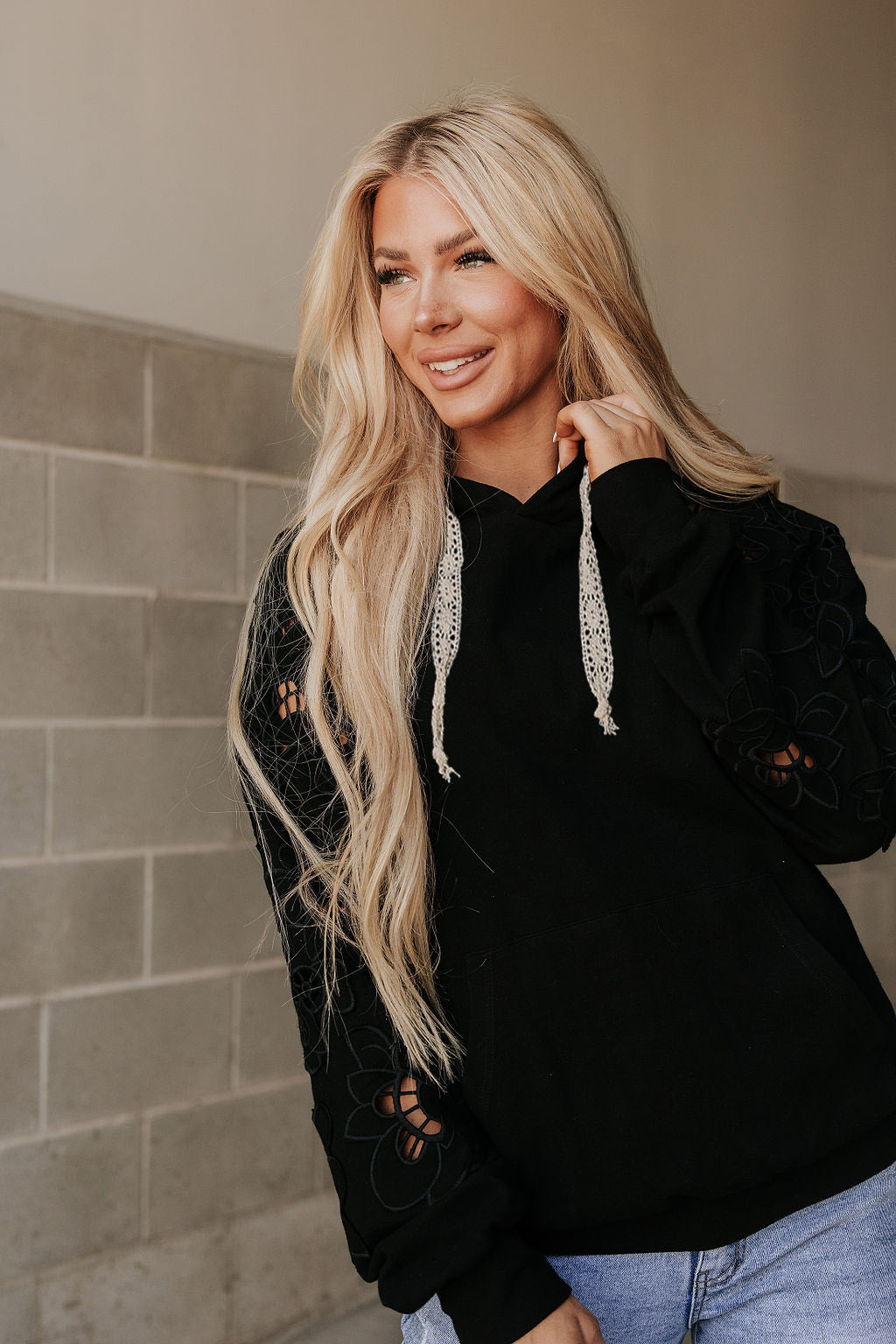 University Hoodie- It's a Love Story (Black)