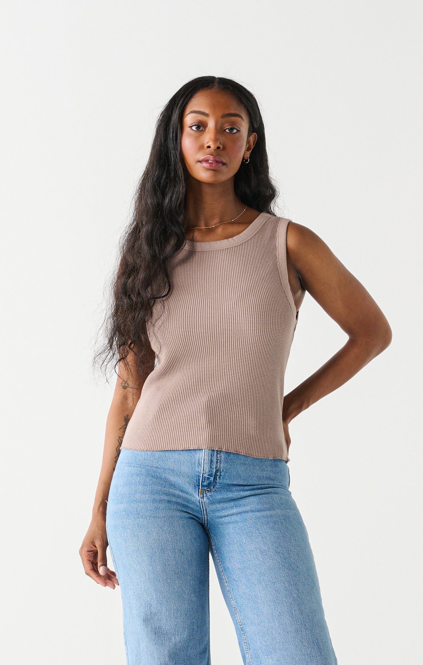 Waffle Knit Tank (Size Small & Medium)