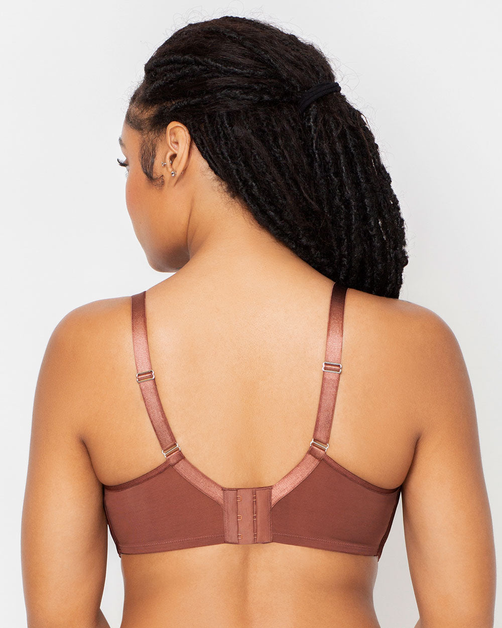 Curvy Couture Sheer Mesh Full Coverage Unlined Underwire Bra