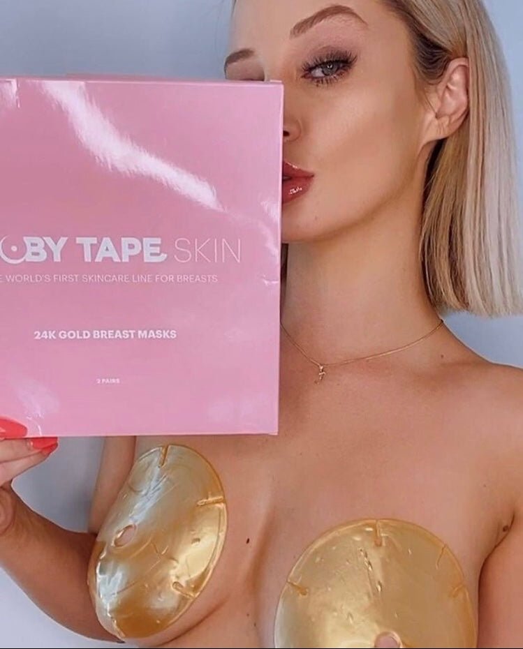 24K Gold Breast Masks - Pinned Up Bra Lounge