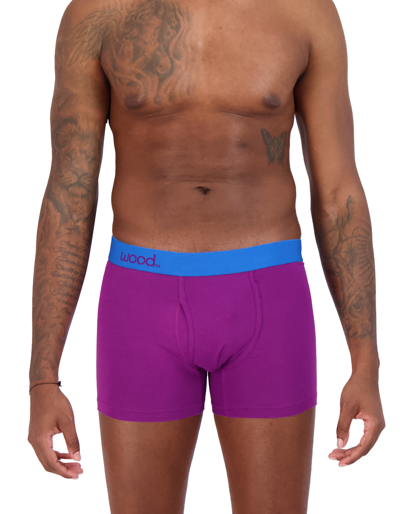 Men's Boxer Briefs with Fly from Wood