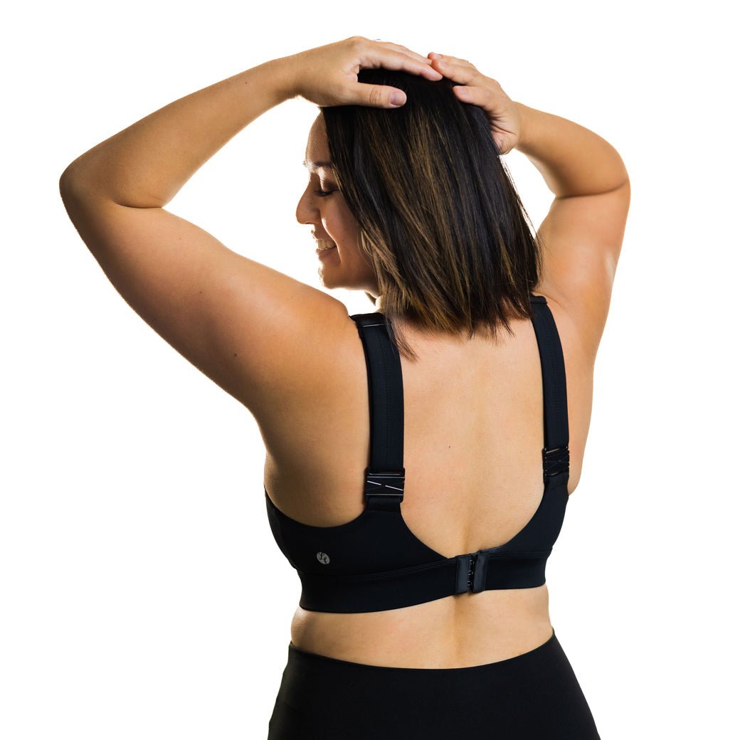 Athena 3.0 Nursing Sports Bra -Black - Pinned Up Bra Lounge