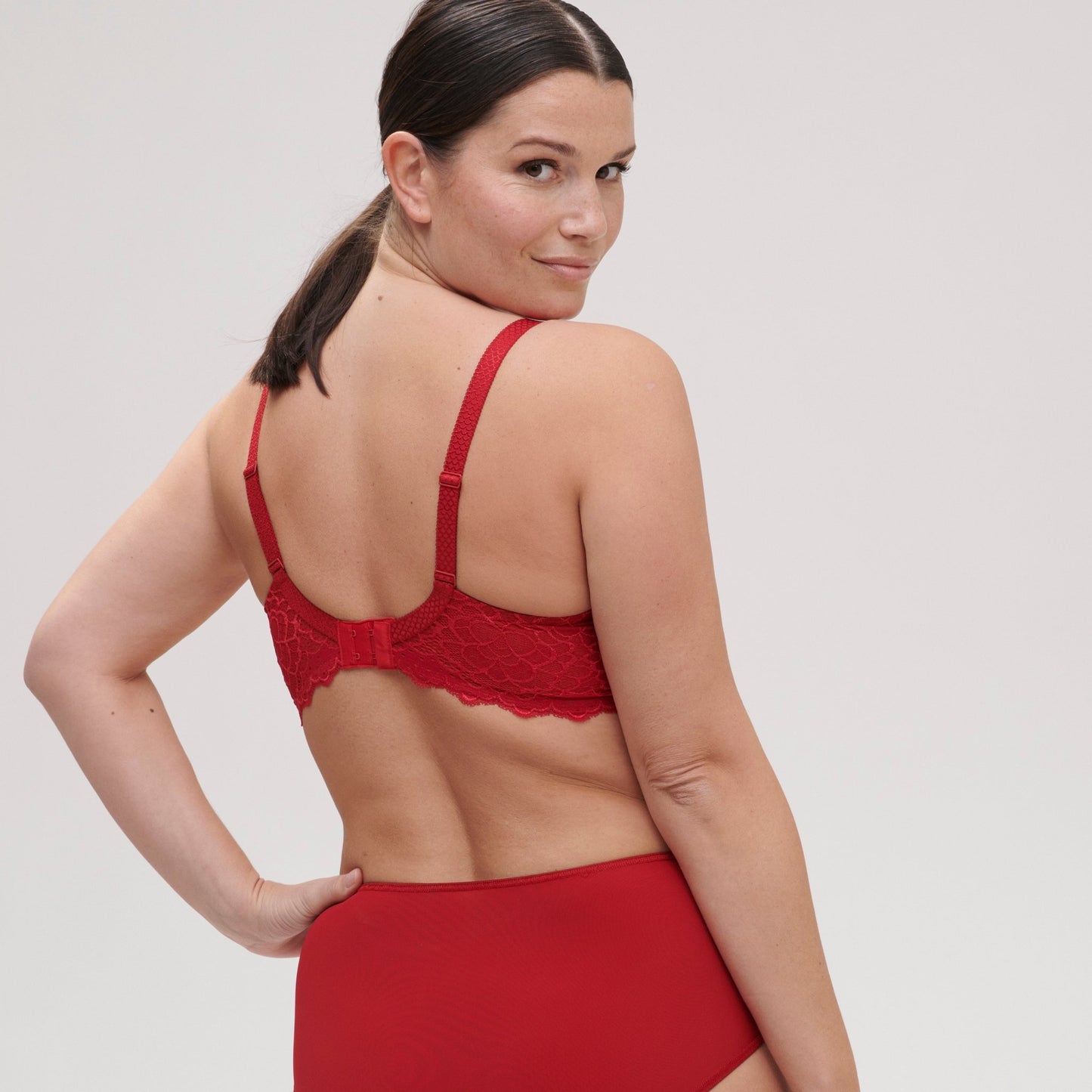 Caresse 3D Spacer Shaped -Tango Red (Seasonal Colour) - Pinned Up Bra Lounge