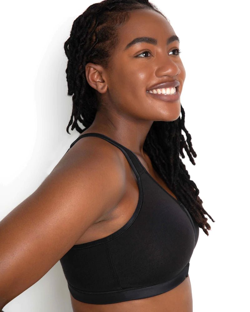 Cotton Luxe Front And Back Close Wireless Bra - Pinned Up Bra Lounge