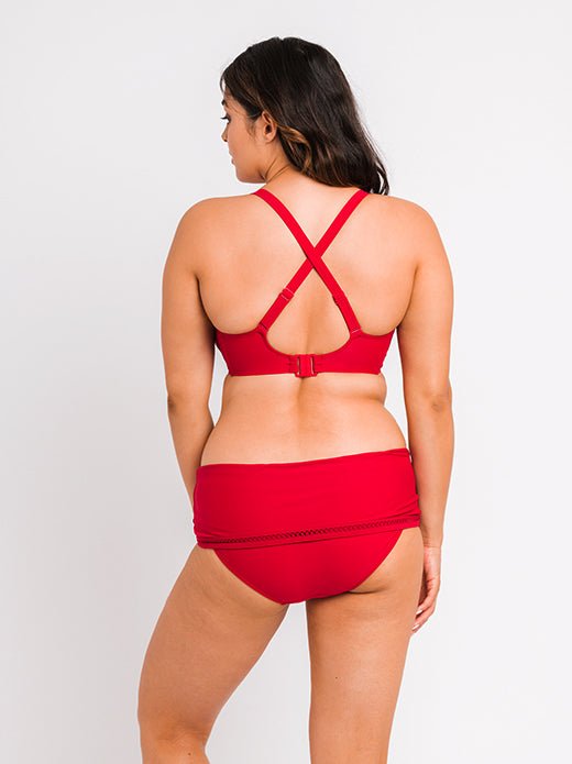 First Class Deep Fold Over Bikini Brief - Pinned Up Bra Lounge