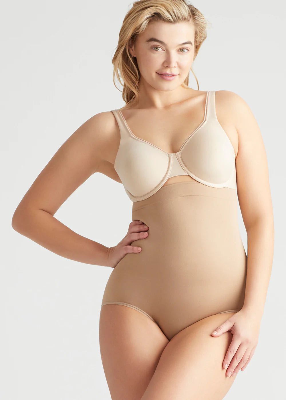 Seamless Solutions - High Waist Shaping Brief - Pinned Up Bra