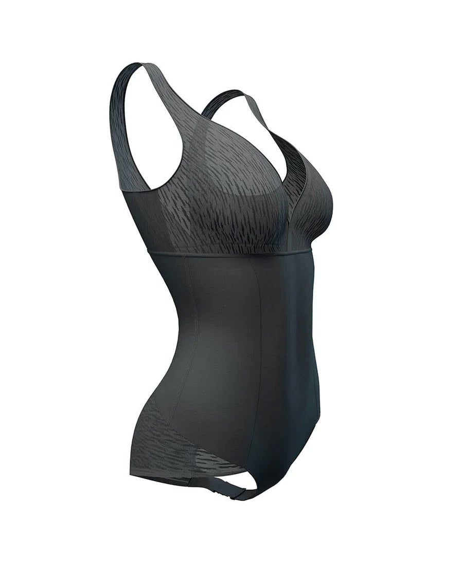Sheer Strip Sculpting Bodysuit - Pinned Up Bra Lounge