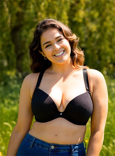 SuperPlunge Multiway Padded Bra in Black - Pinned Up Bra Lounge