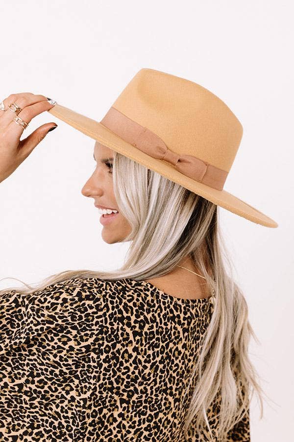 Wide Brim Felt Hats with Ribbon - Pinned Up Bra Lounge