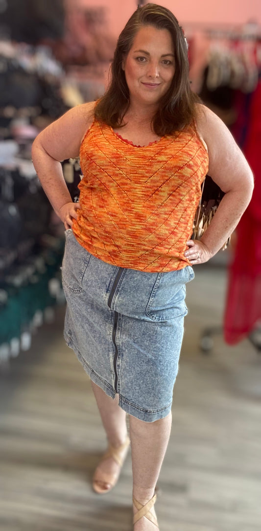 Sunset Crochet Tank