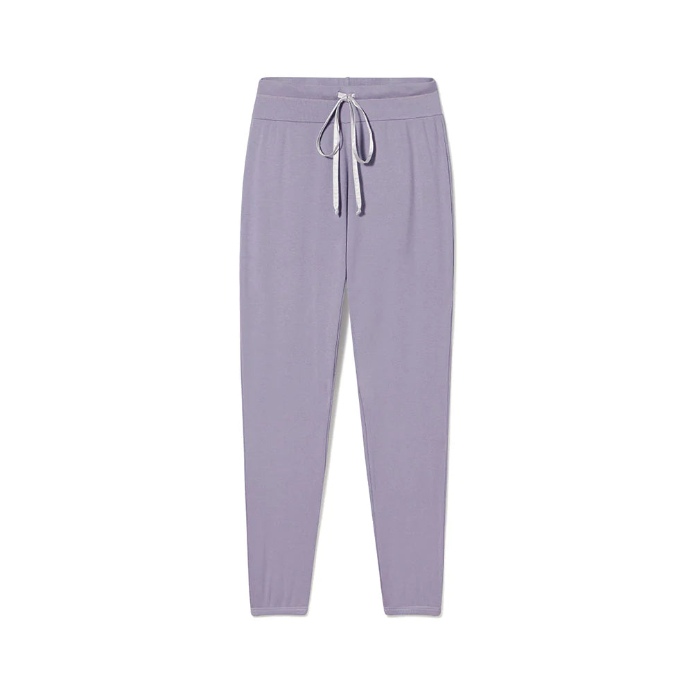 Rib Knit Sweatpant With Back Pocket and Adjustable Waist