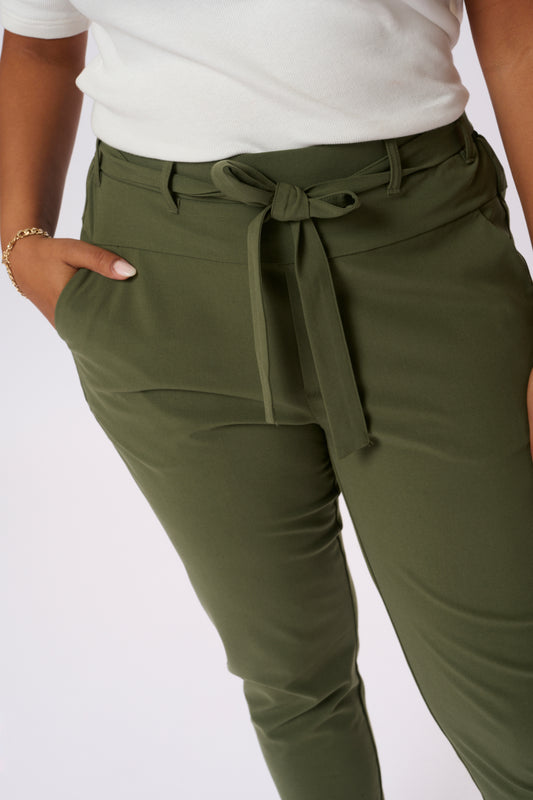 Belted Jia Pants