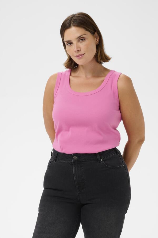 Carina Ribbed Tank Top (0X-3X)