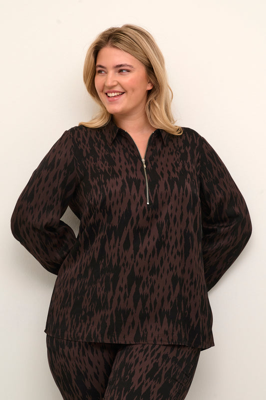 Ria Long Sleeve Blouse (Plus Size)