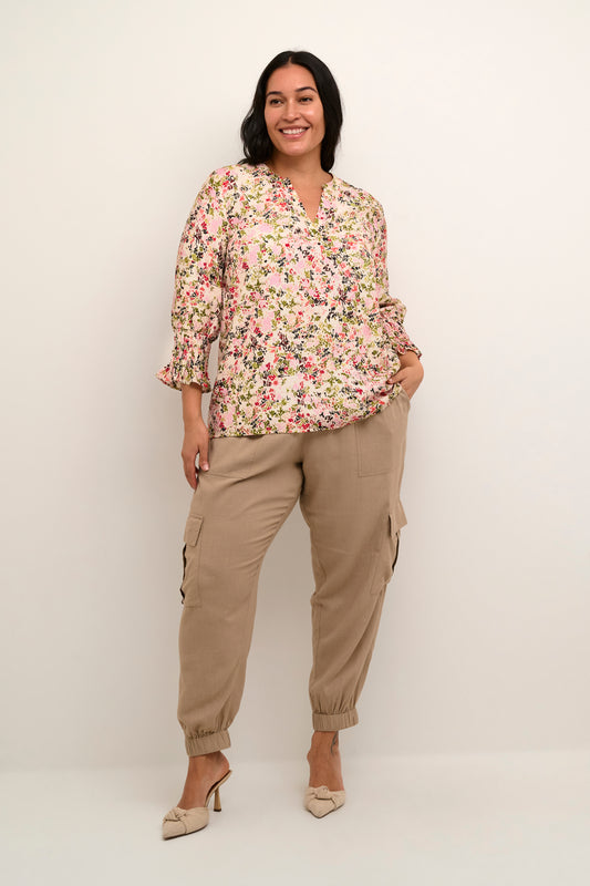 Floral Blouse in Plus sizes from Kaffe Curve available at Pinned Up Bra Lounge in Ontario Canada