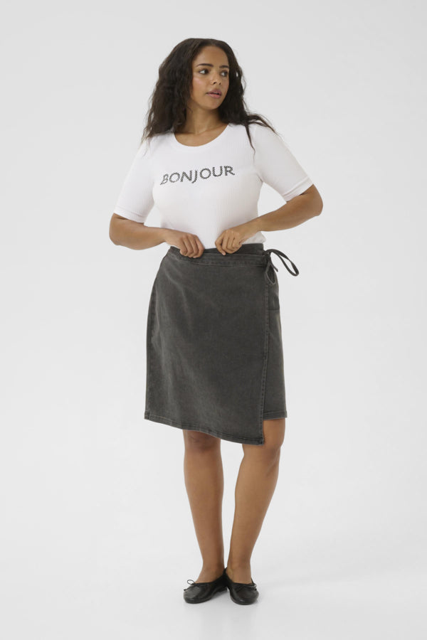 Sina Denim Wrap Skirt (Size 12–20)