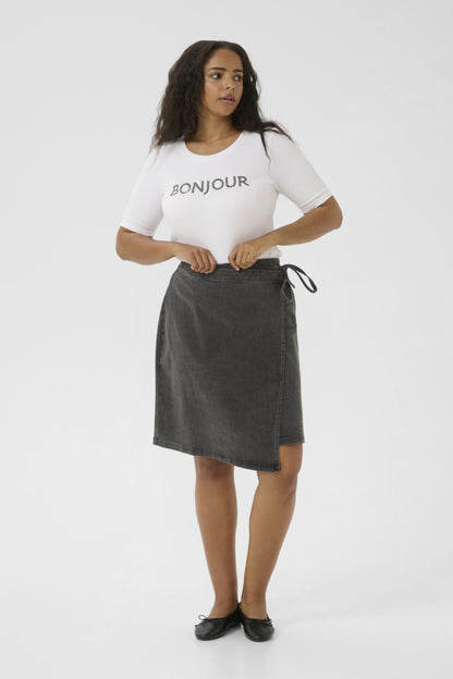 Sina Denim Wrap Skirt (Size 12–20)
