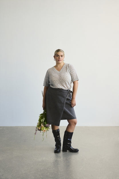 Sina Denim Wrap Skirt (Size 12–20)