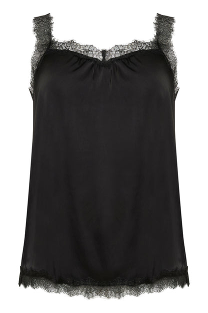 Hilla Lace Trim Camisole Top